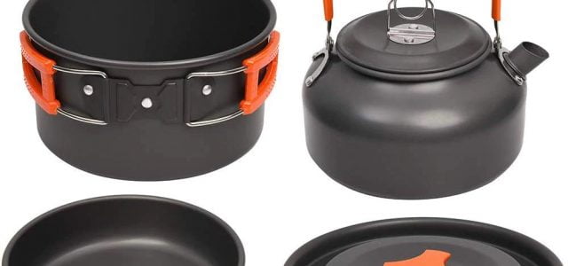 Goedkope camping kookset kopen? Complete set op AliExpress voor maar €20! Dat zit gebakken
