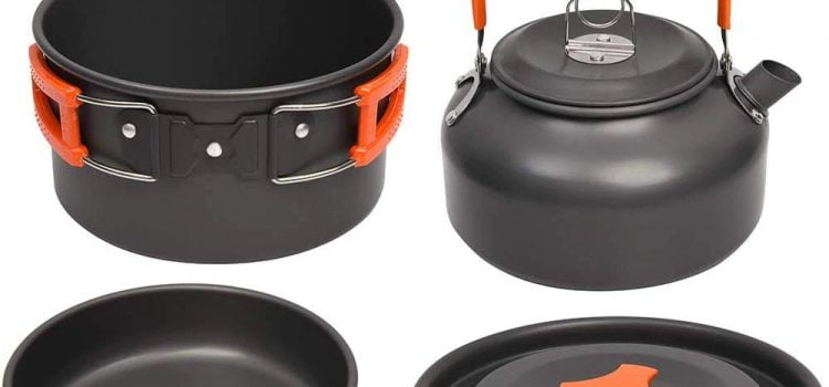 Goedkope camping kookset kopen? Complete set op AliExpress voor maar €20! Dat zit gebakken